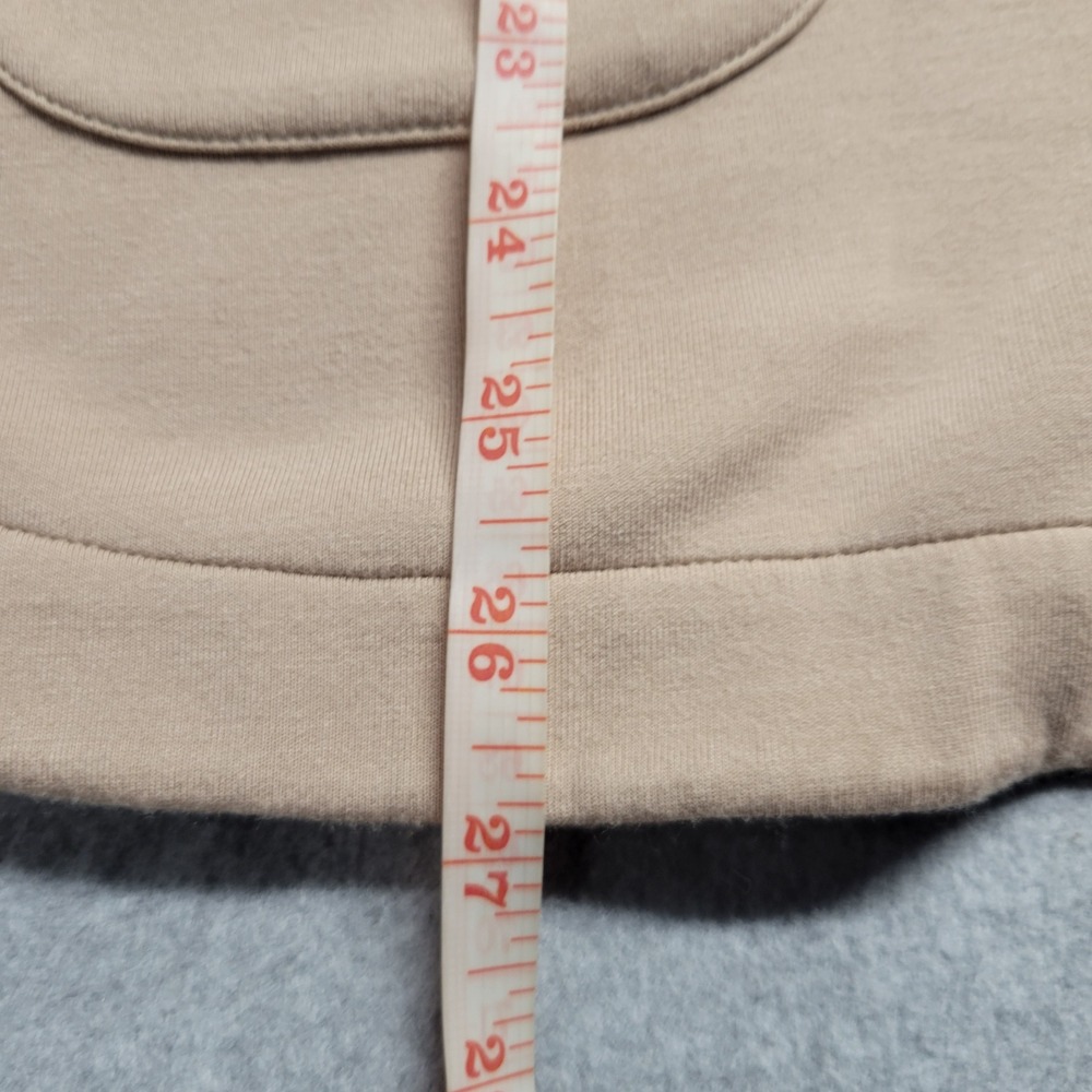 Varley DoubleSoft Niamh Tan Beige Full Zip Ribbed Mock Neck Jacket Medium - Picture 8 of 13